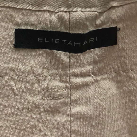 Ellie Tahari Flow-y Linen Blend Pants - Picture 2 of 7